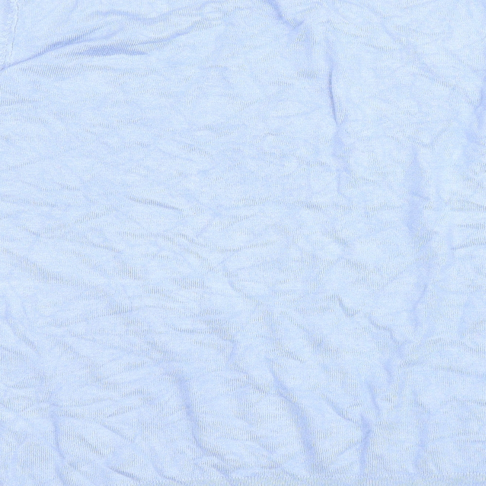 George Womens Blue Round Neck Viscose Pullover Jumper Size 20