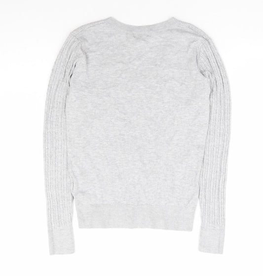 Womens UK Size XS H&M Grey Pullover Jumper