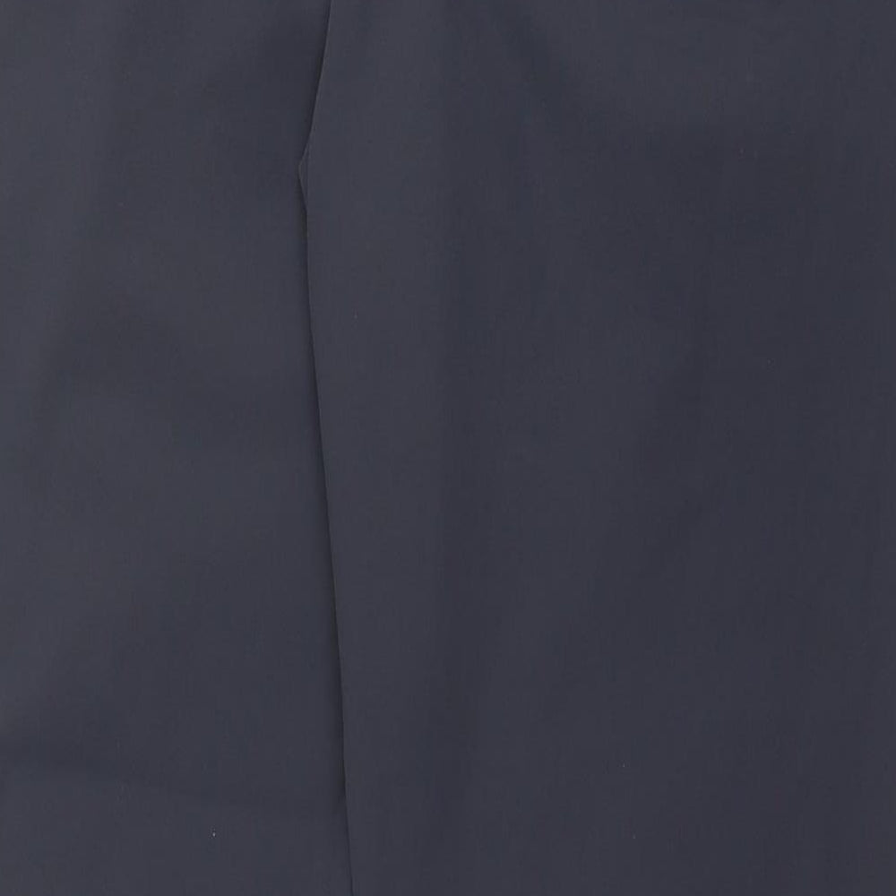 The Redface Mens Blue Polyamide Trousers Size 34 in L32 in Regular Button