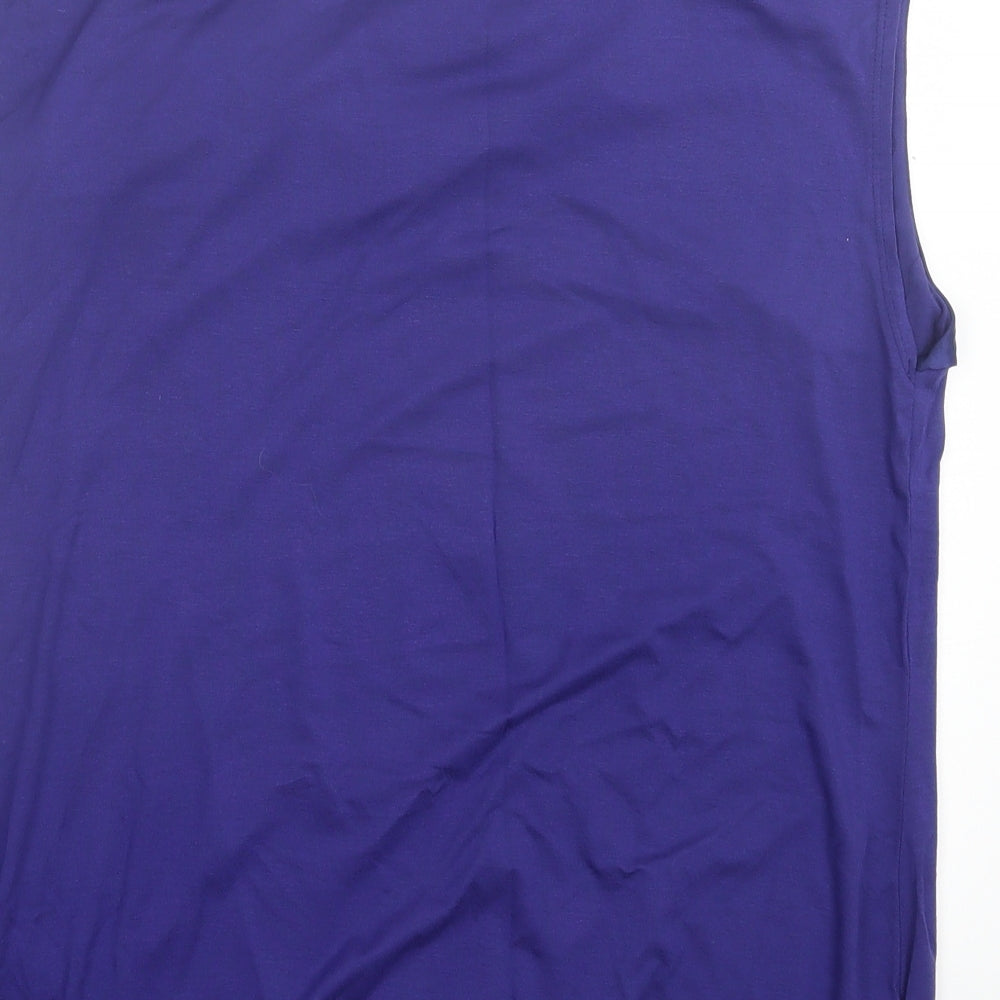 Womens UK Size 16 et Vous Purple Basic Tank