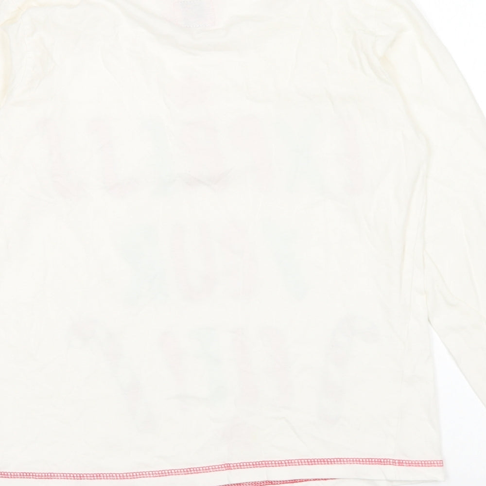 Womens UK Size S Adore Ivory Basic T-Shirt