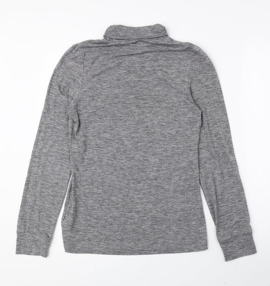 NEXT Womens Grey Roll Neck Polyester Pullover Jumper Size 6