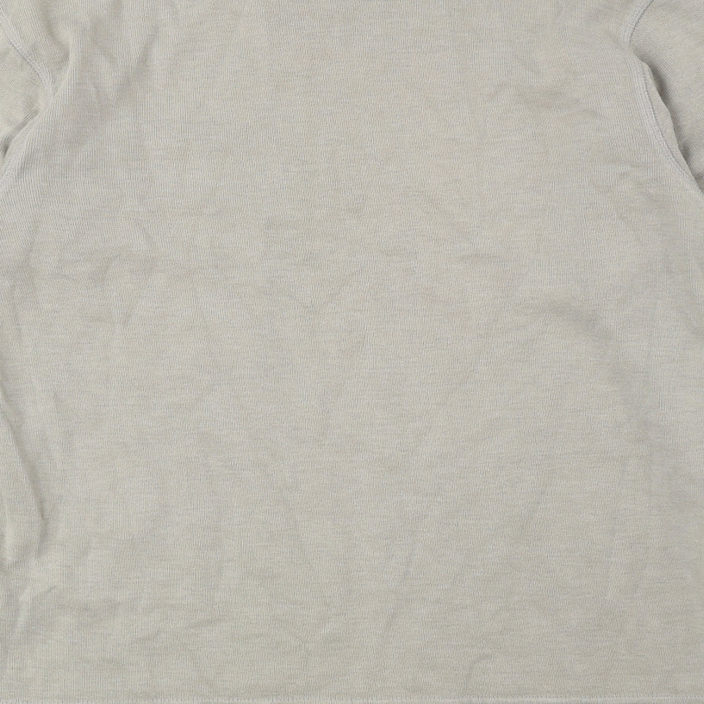 Blue Harbour Mens Green Crew Neck Cotton Pullover Jumper Size S