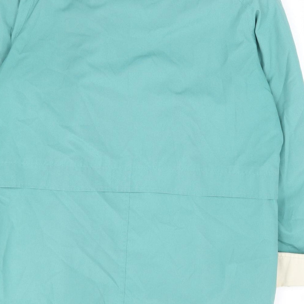 Damart Womens Green Jacket Size 14 Button