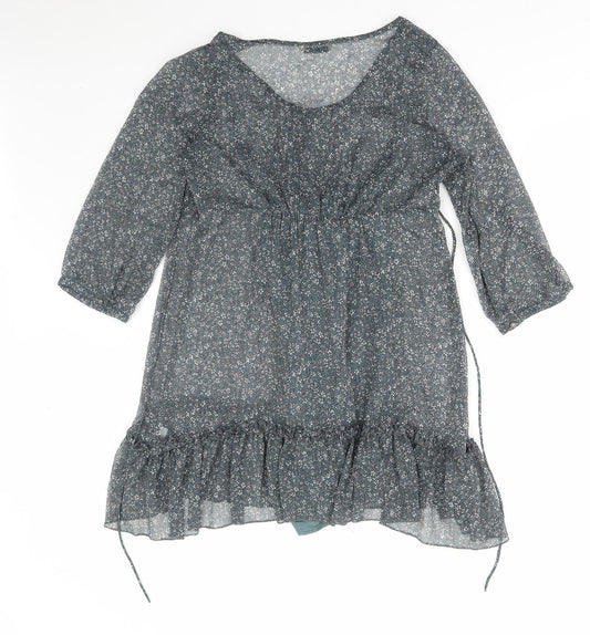 Womens UK Size 12 Marks and Spencer Green Basic Blouse