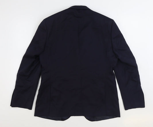 Mens UK Size 38 Marks and Spencer Regular Blue Suit Jacket