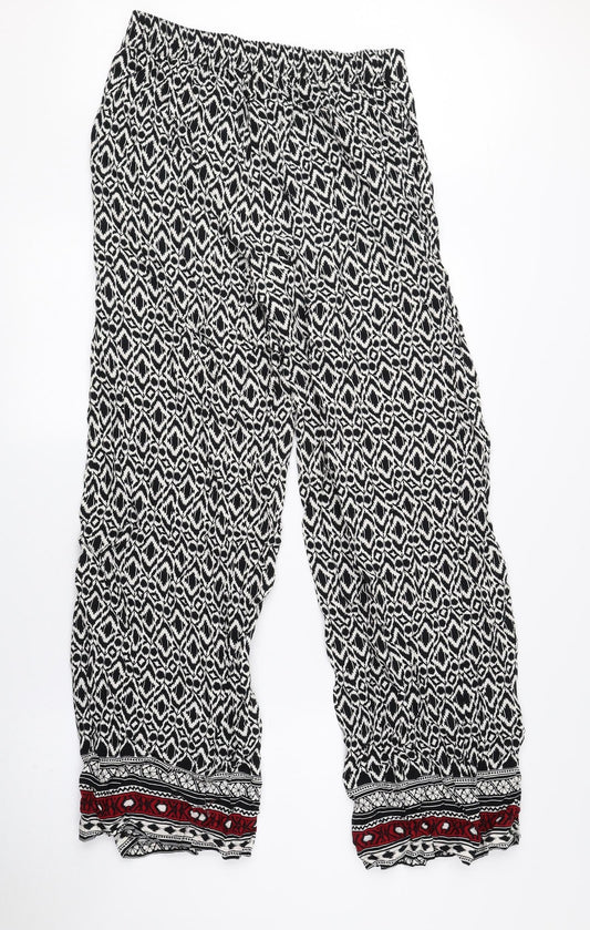 Womens UK Size 8 Papaya Regular Fit Bloomer Multicoloured Trousers