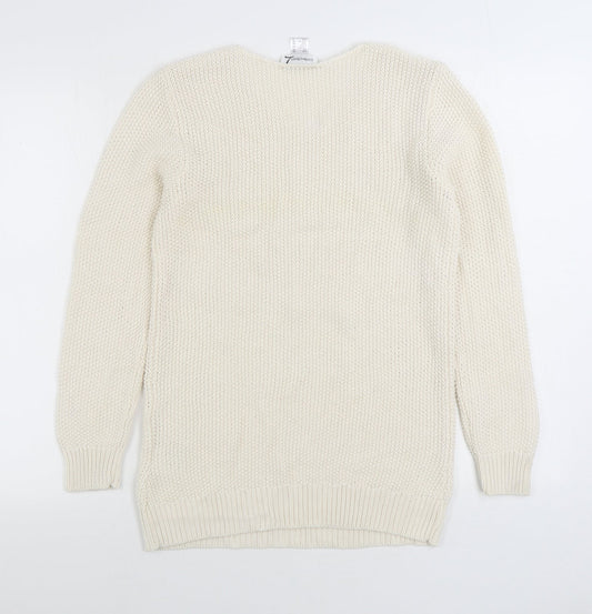 Womens UK Size 14 Collection White Pullover Jumper