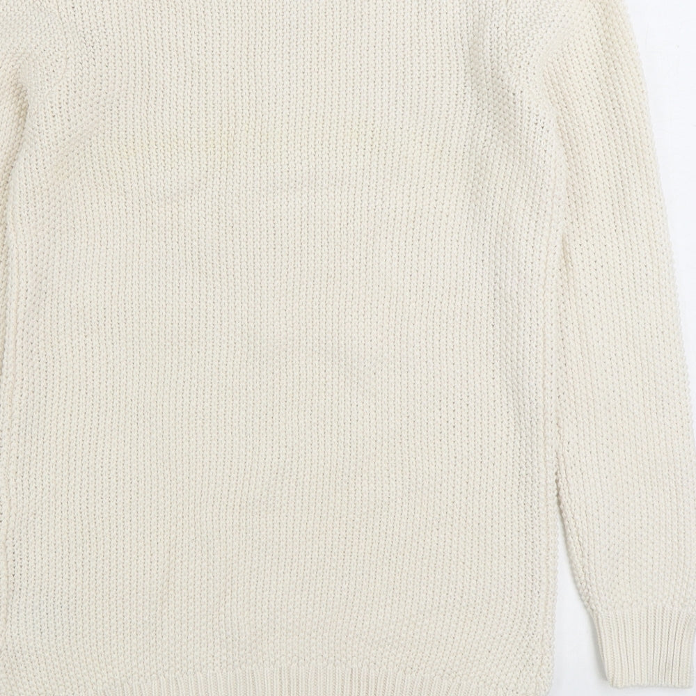 Womens UK Size 14 Collection White Pullover Jumper