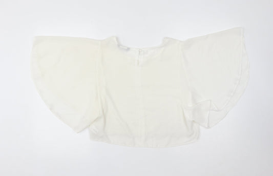 Womens UK Size 12 Select Ivory Basic Blouse