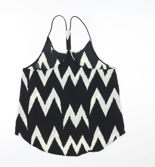 Womens UK Size 6 H&M Black Camisole Blouse