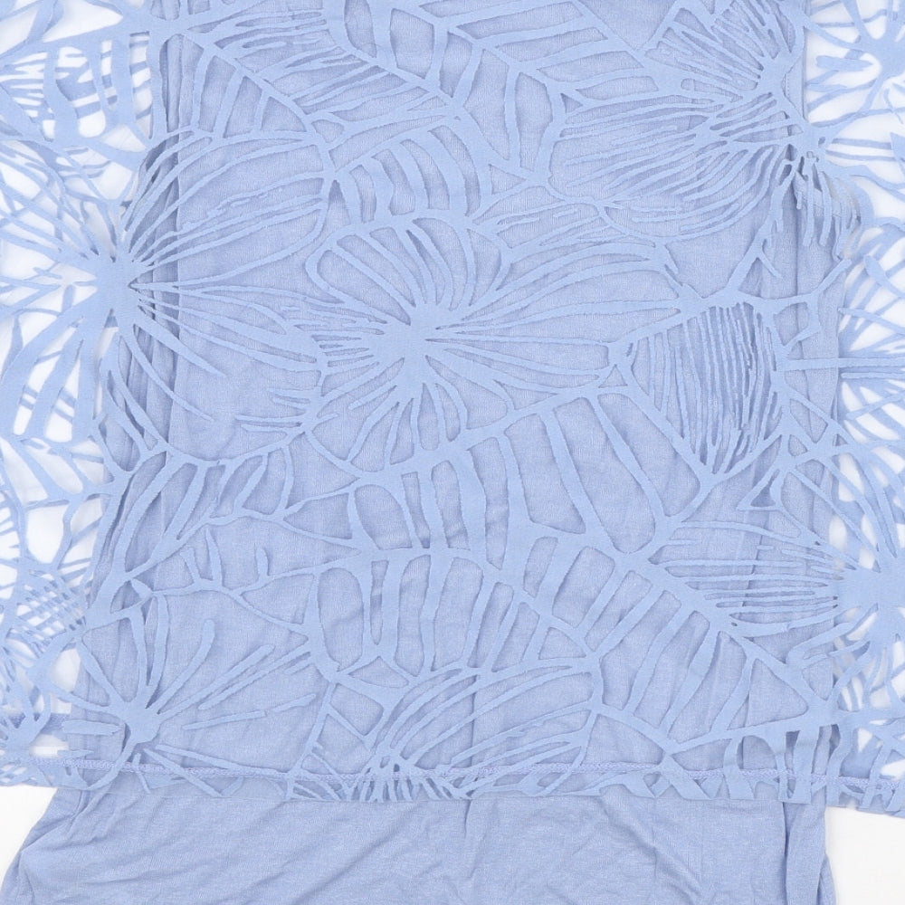 Womens UK Size 8 Phase Eight Blue Basic Blouse