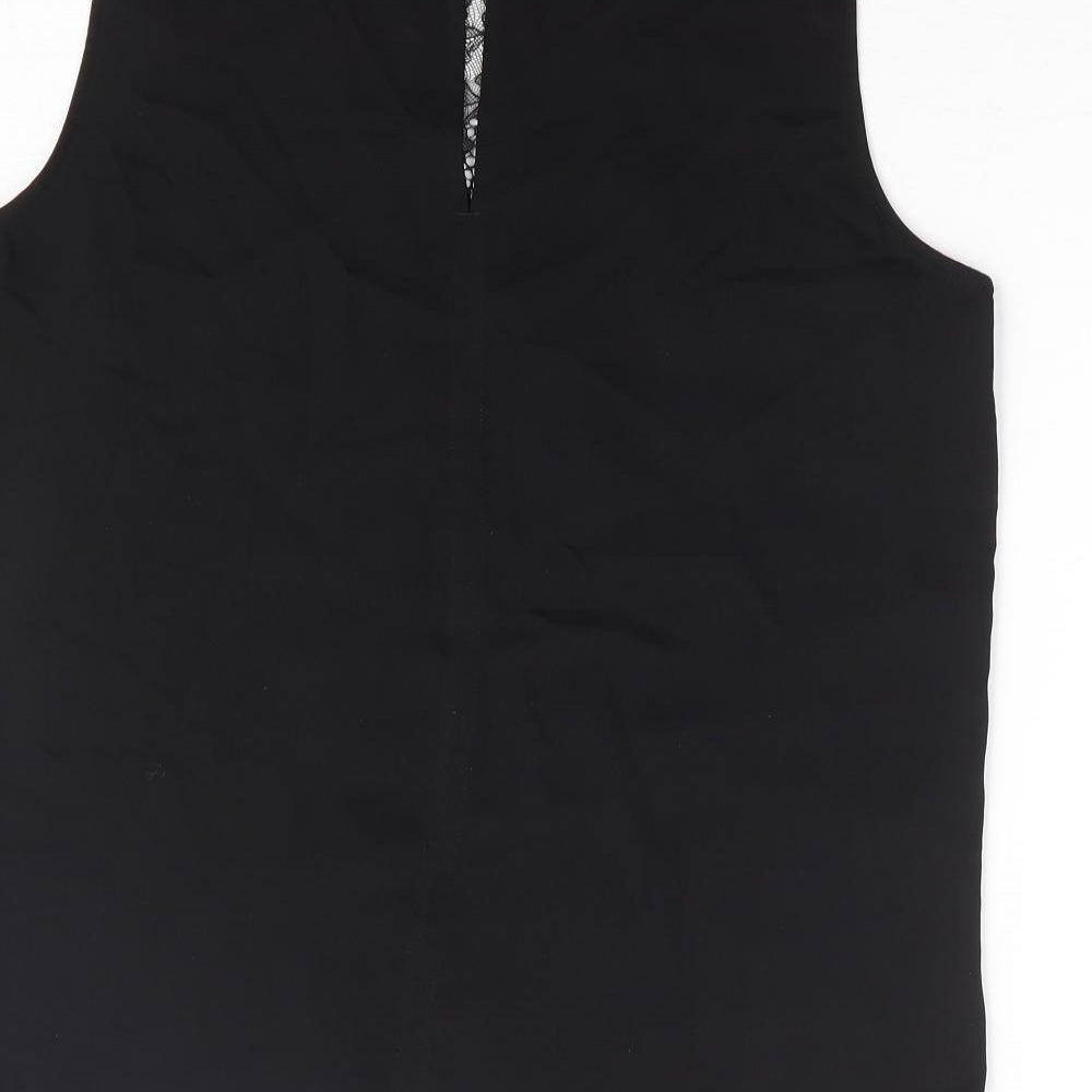 Womens UK Size 10 H&M Black Basic Blouse