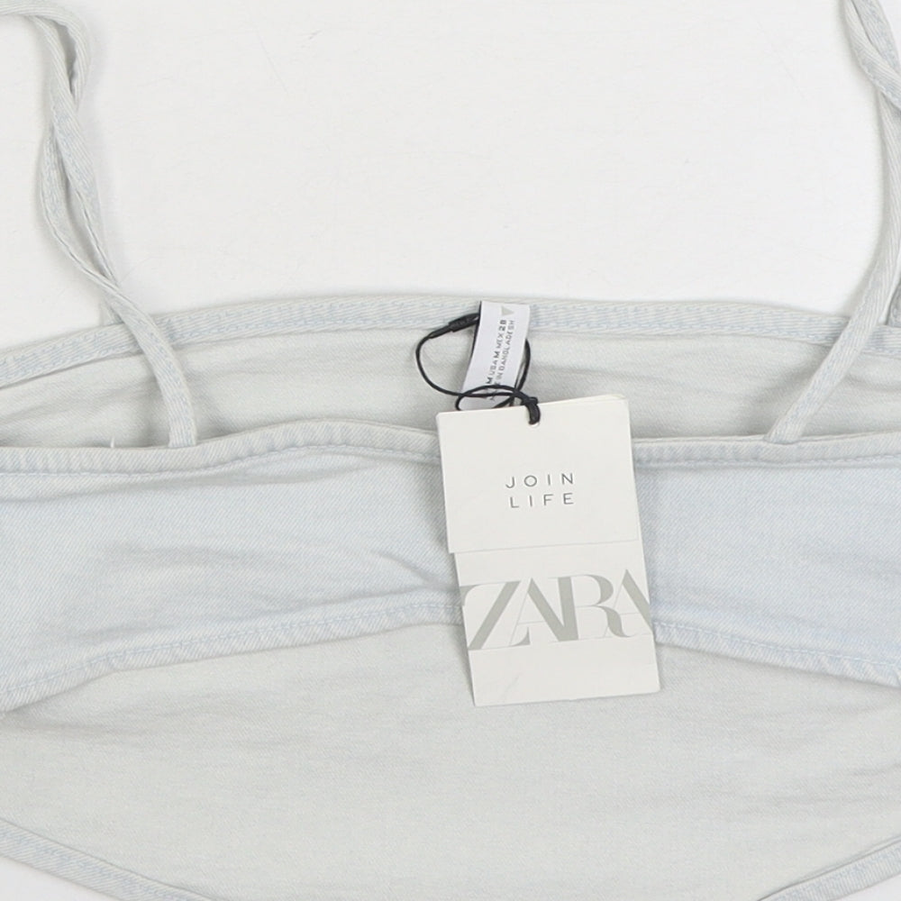 Womens UK Size M Zara Blue Camisole Tank