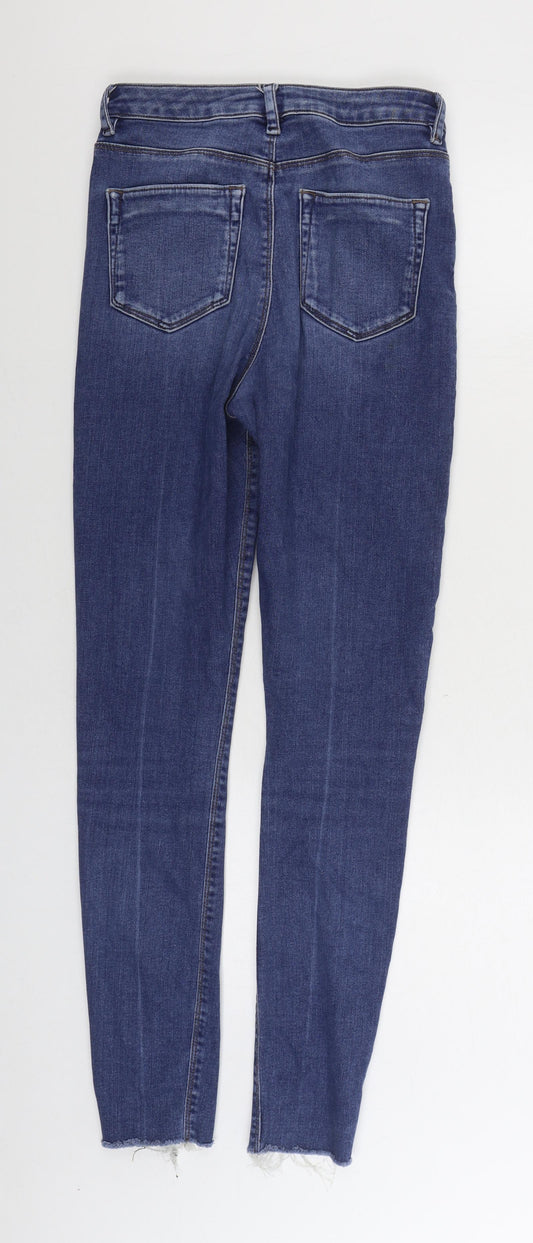 ASOS Mens Blue Cotton Skinny Jeans Size 28 in L34 in Regular Zip