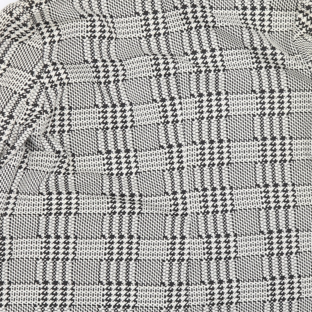 Primark Womens Yellow Check Jacket Blazer Size 16