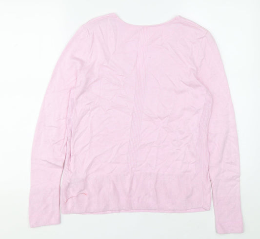 Womens UK Size 36 Preworn Pink Pullover Jumper
