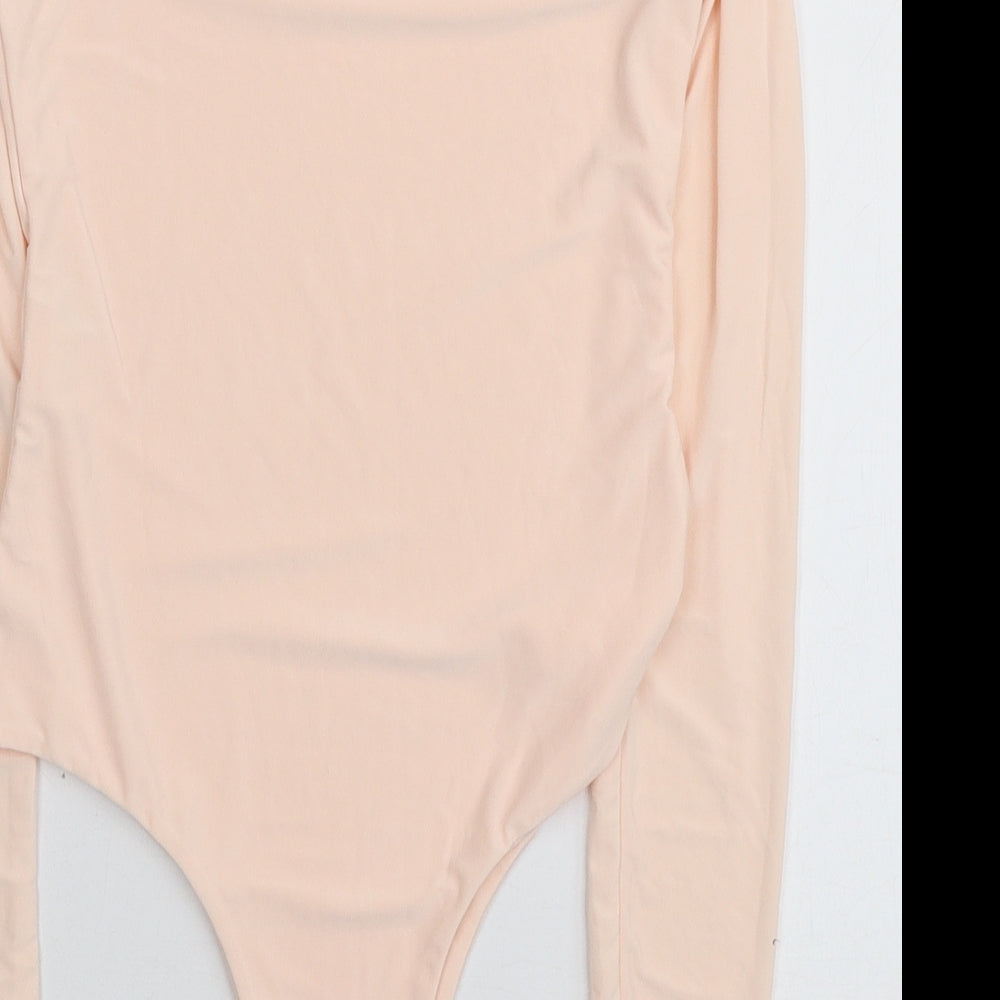 Dolly Diva Womens Pink Polyester Bodysuit One-Piece Size 6 Button