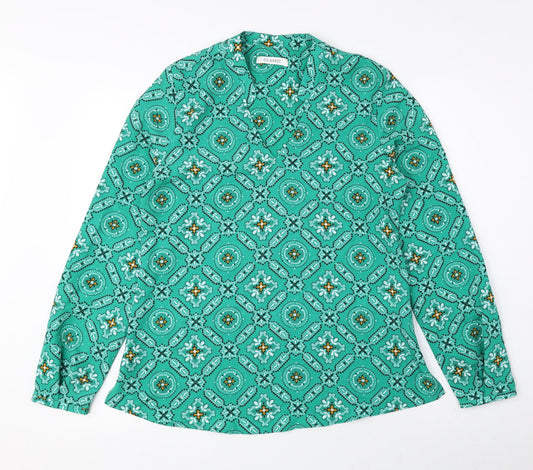 Womens UK Size 6 Classic Blue Basic Blouse
