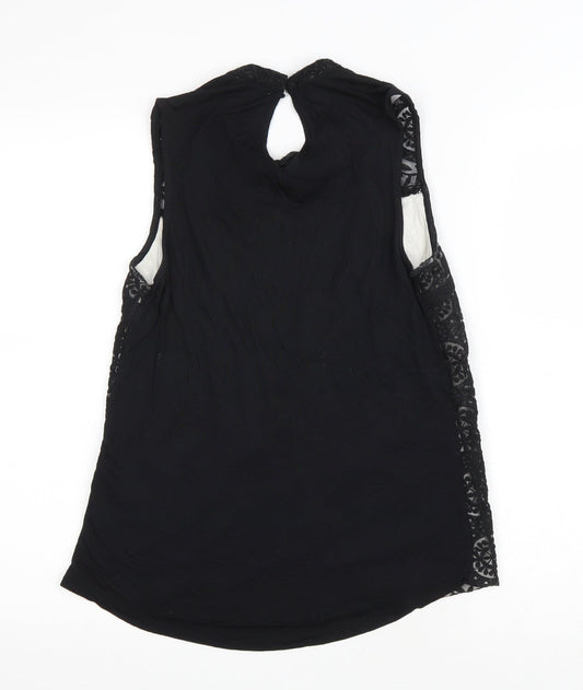 Womens UK Size S H&M Black Basic Tank
