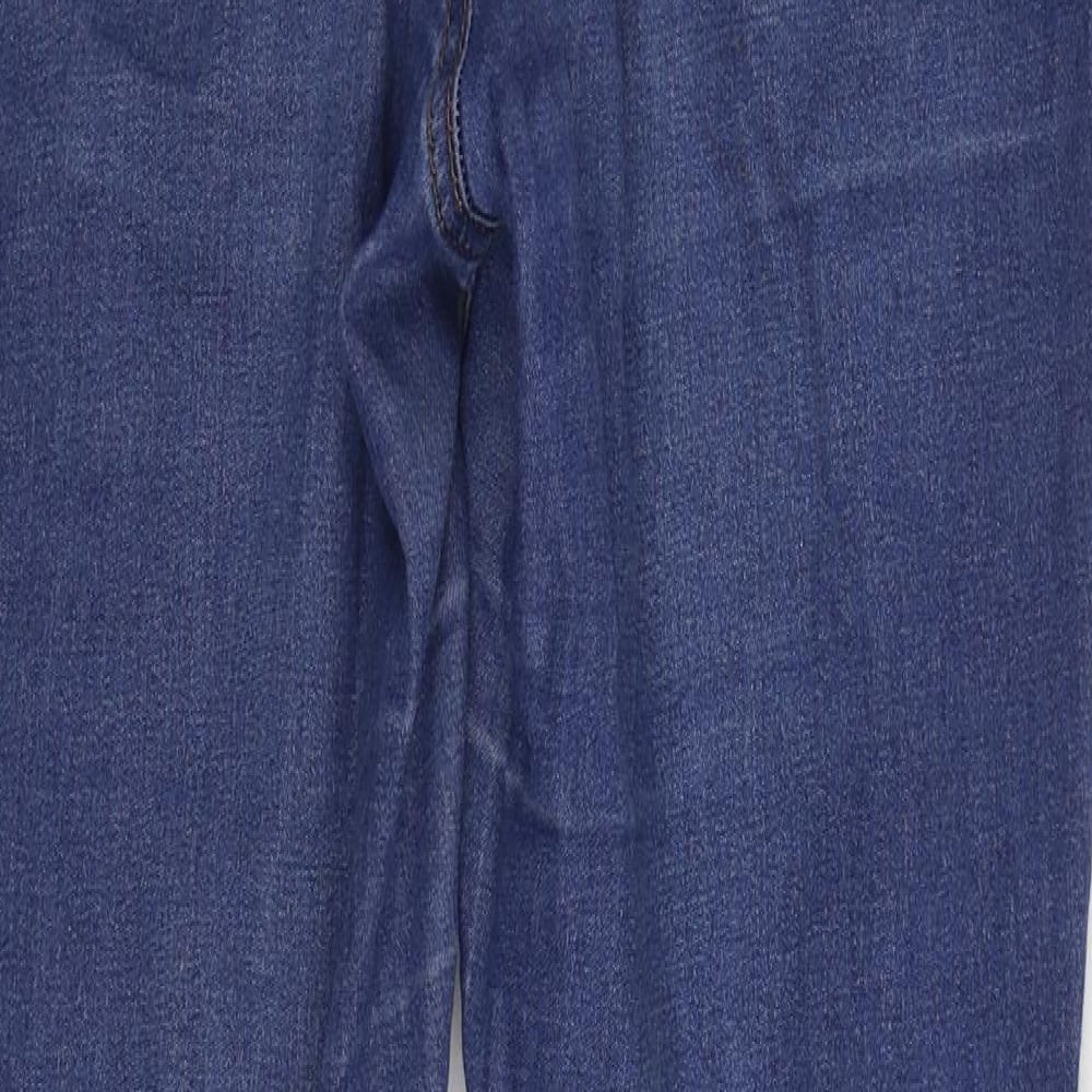 Denim & Co. Womens Blue Polyester Skinny Jeans Size 12 L29 in Regular Zip
