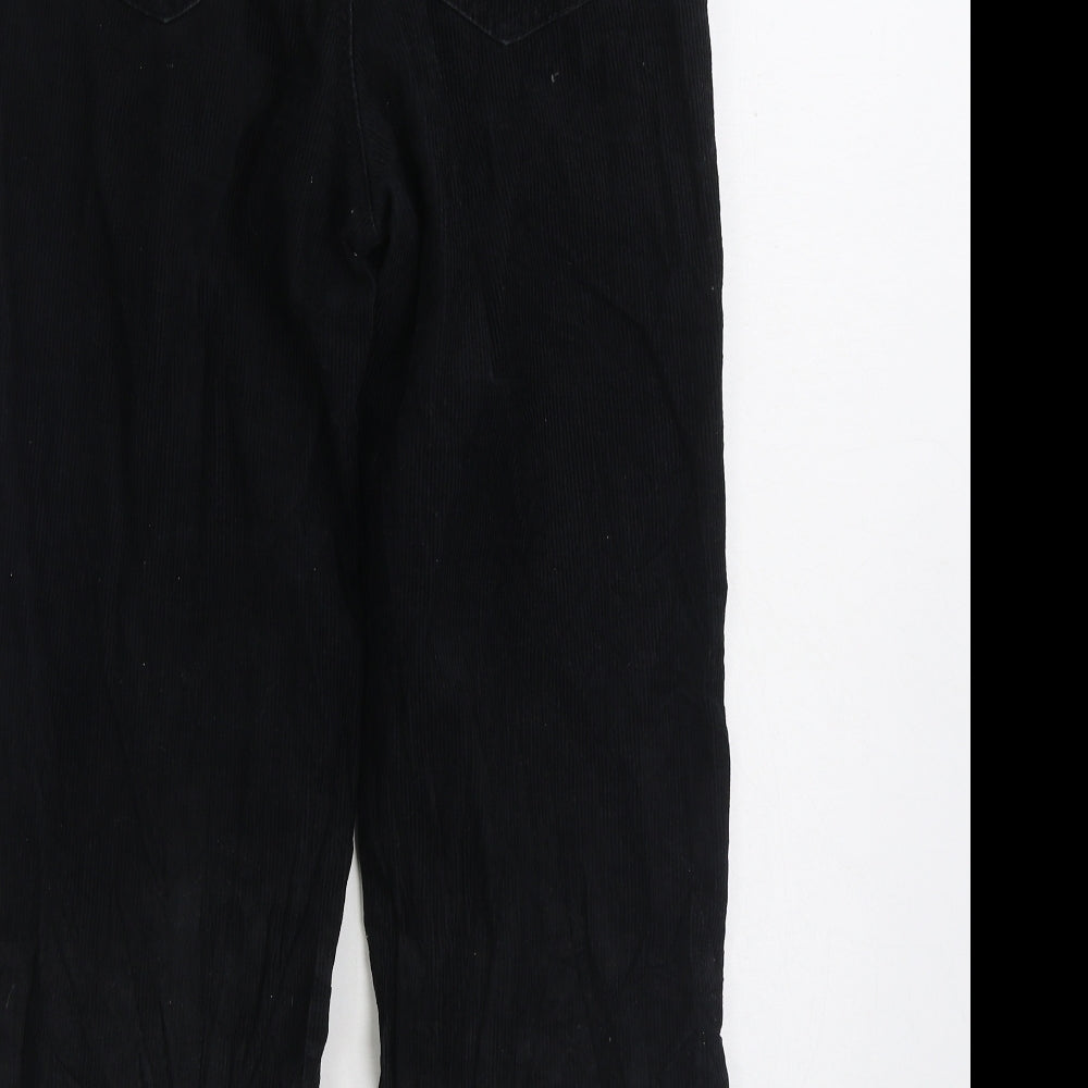 Womens UK Size 8 Denim & Co. Regular Fit Black Trousers