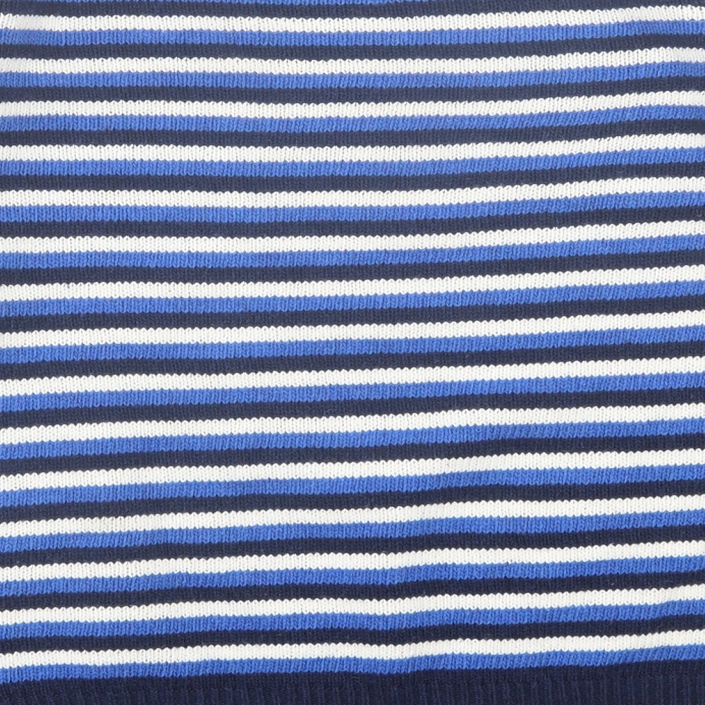 Womens UK Size M Papaya Blue Pullover Jumper