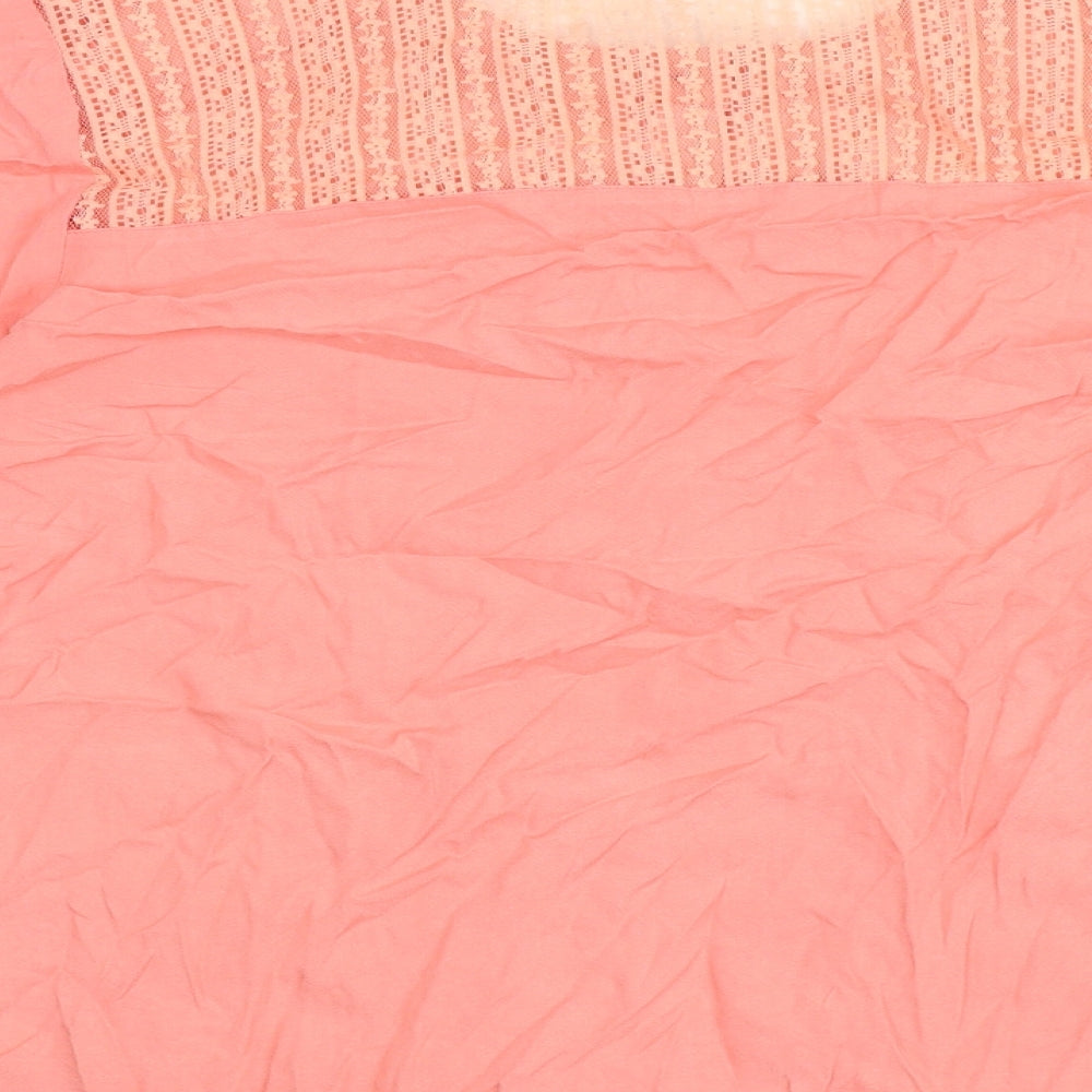 Womens UK Size 4 Anna Rose Pink Basic Blouse