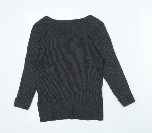 Womens UK Size 14 Marks and Spencer Grey Pullover Jumper