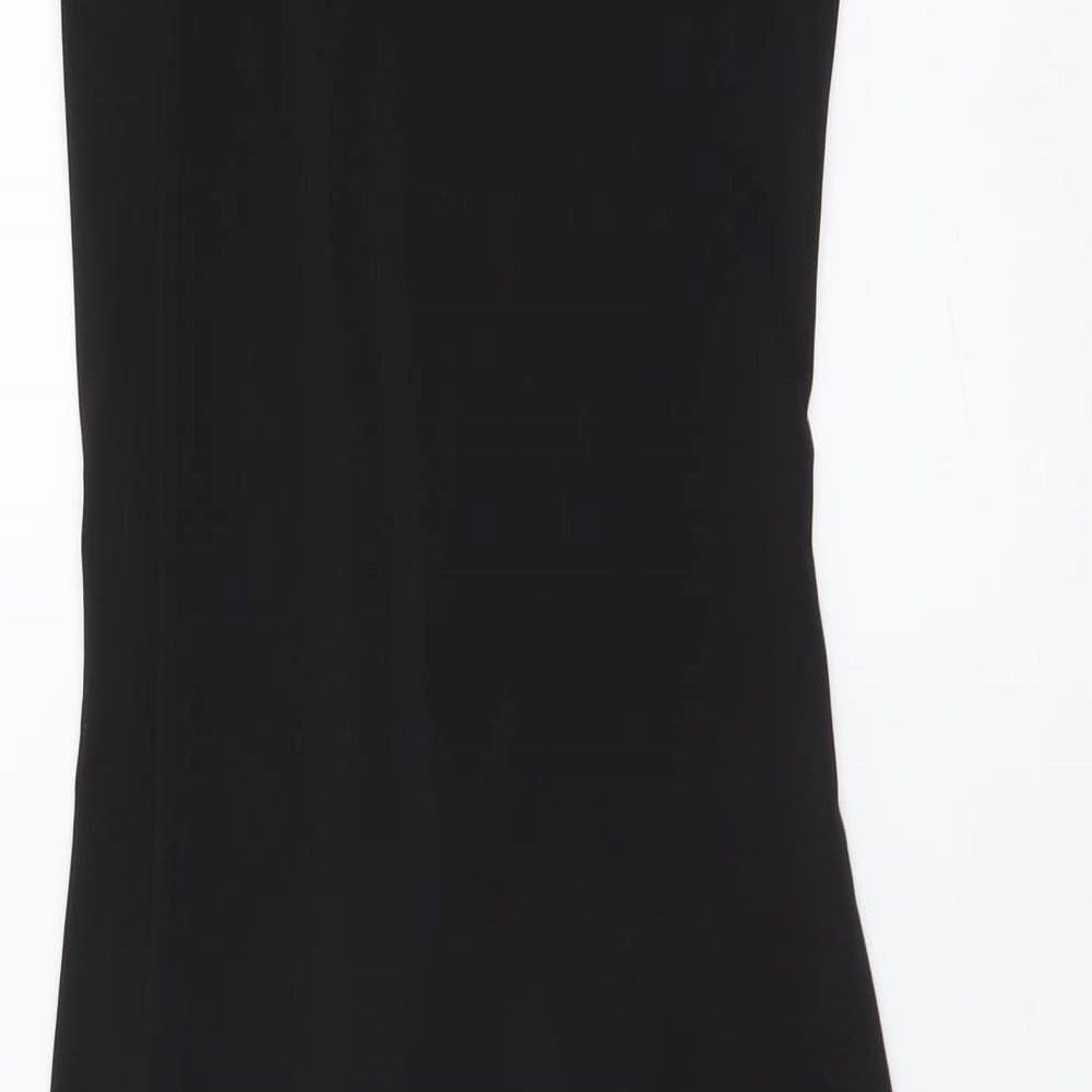 FOREVER 21 Womens Black Polyester Bodycon Size S Mock Neck Pullover