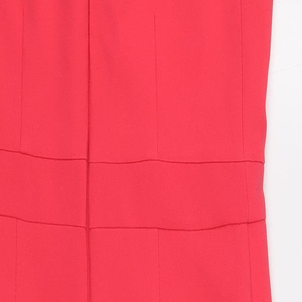 River Island Womens Pink Pencil Dress Size 12 Halter Zip