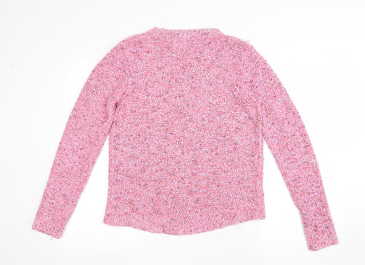 Womens UK Size 12 Debenhams Pink Pullover Jumper