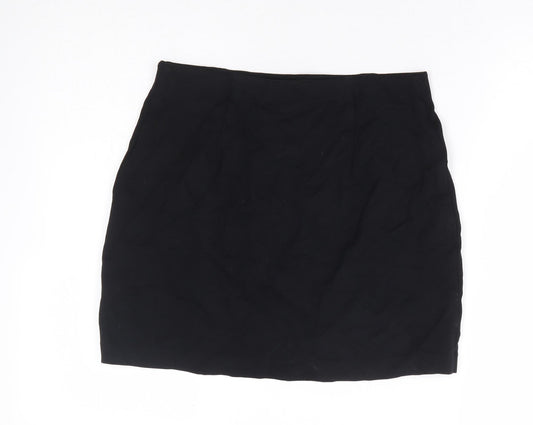 Marks and Spencer Womens Black Viscose Bandage Skirt Size 10