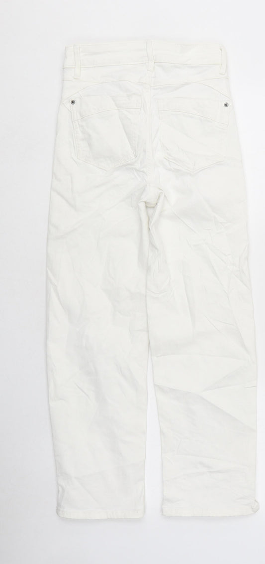 Womens UK Size 6 Marks and Spencer Regular Fit Skinny White Jeans