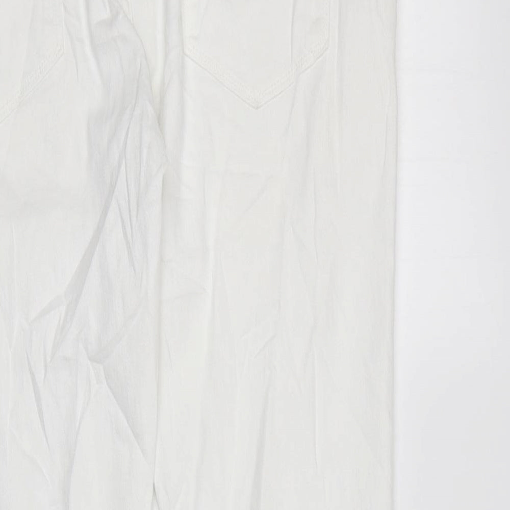 Womens UK Size 34 in Marks and Spencer Regular Fit Skinny White Jeans