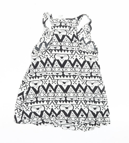 Womens UK Size 6 H&M White Basic Tank