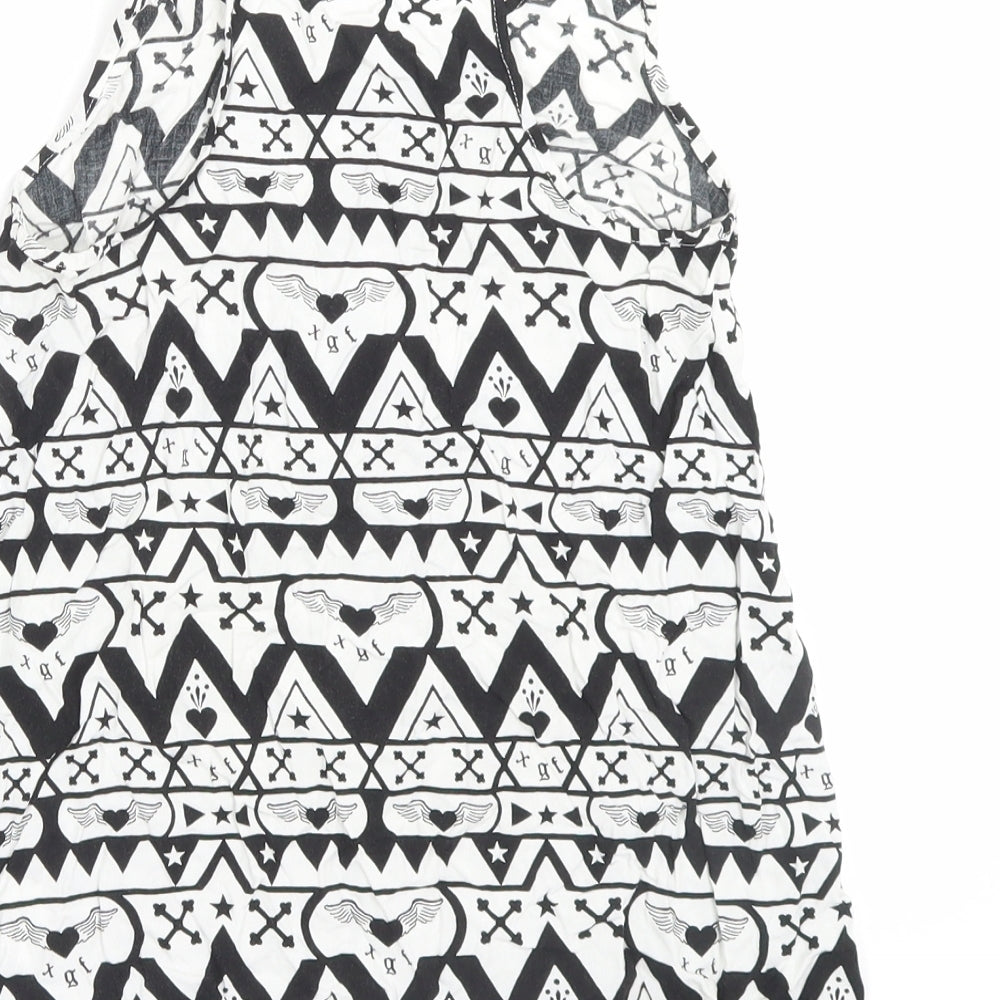 Womens UK Size 6 H&M White Basic Tank