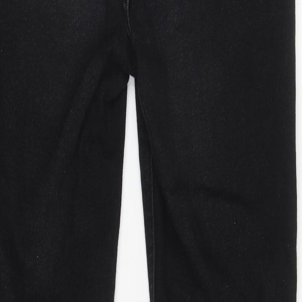 New Look Womens Black Cotton Skinny Jeans Size 10 L27.5 in Regular Zip