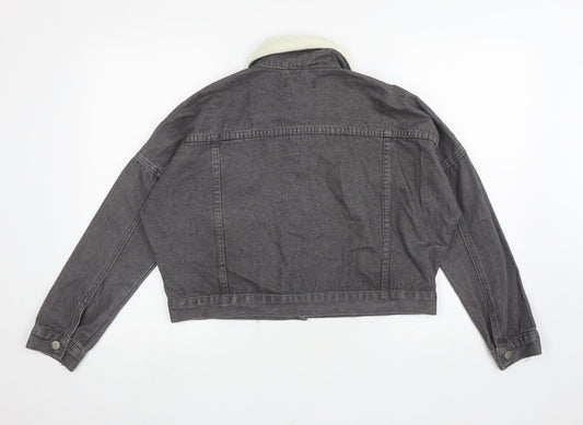 Womens UK Size 6 PRETTYLITTLETHING Grey Jacket
