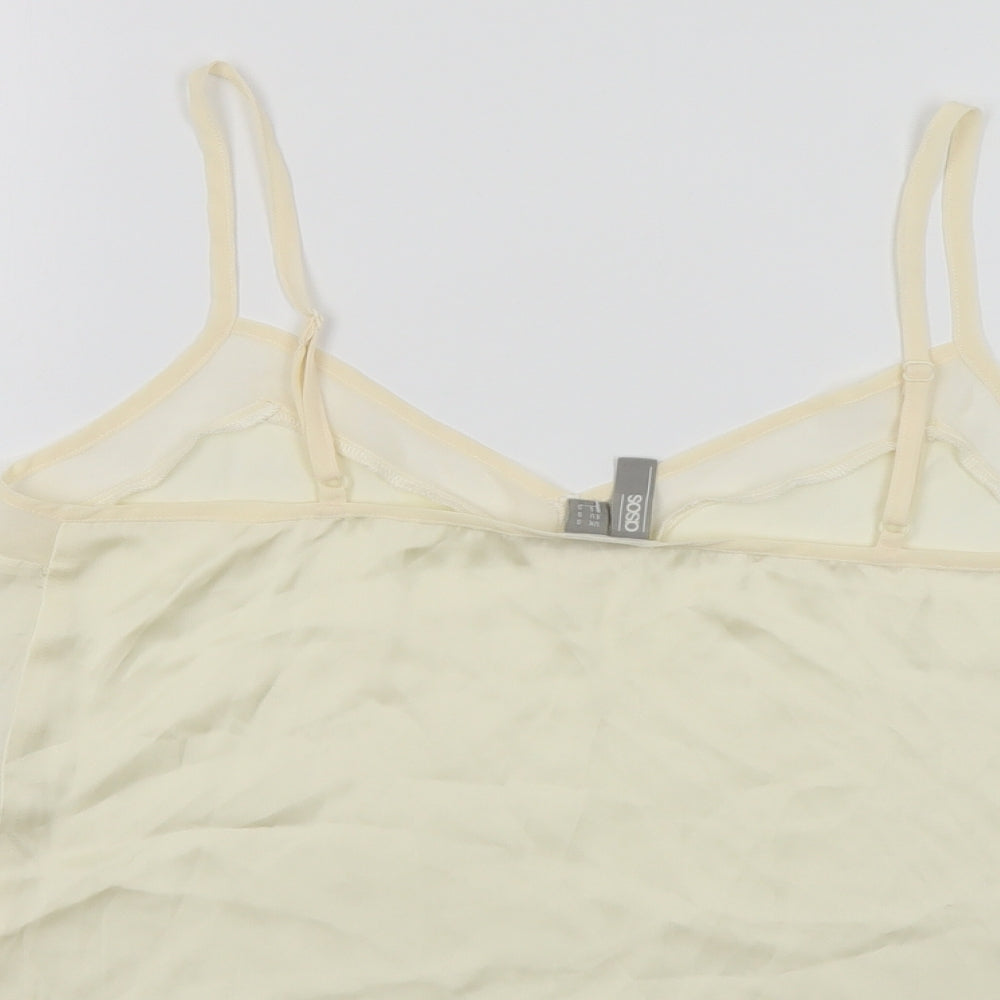 Womens UK Size S ASOS Beige Camisole Blouse