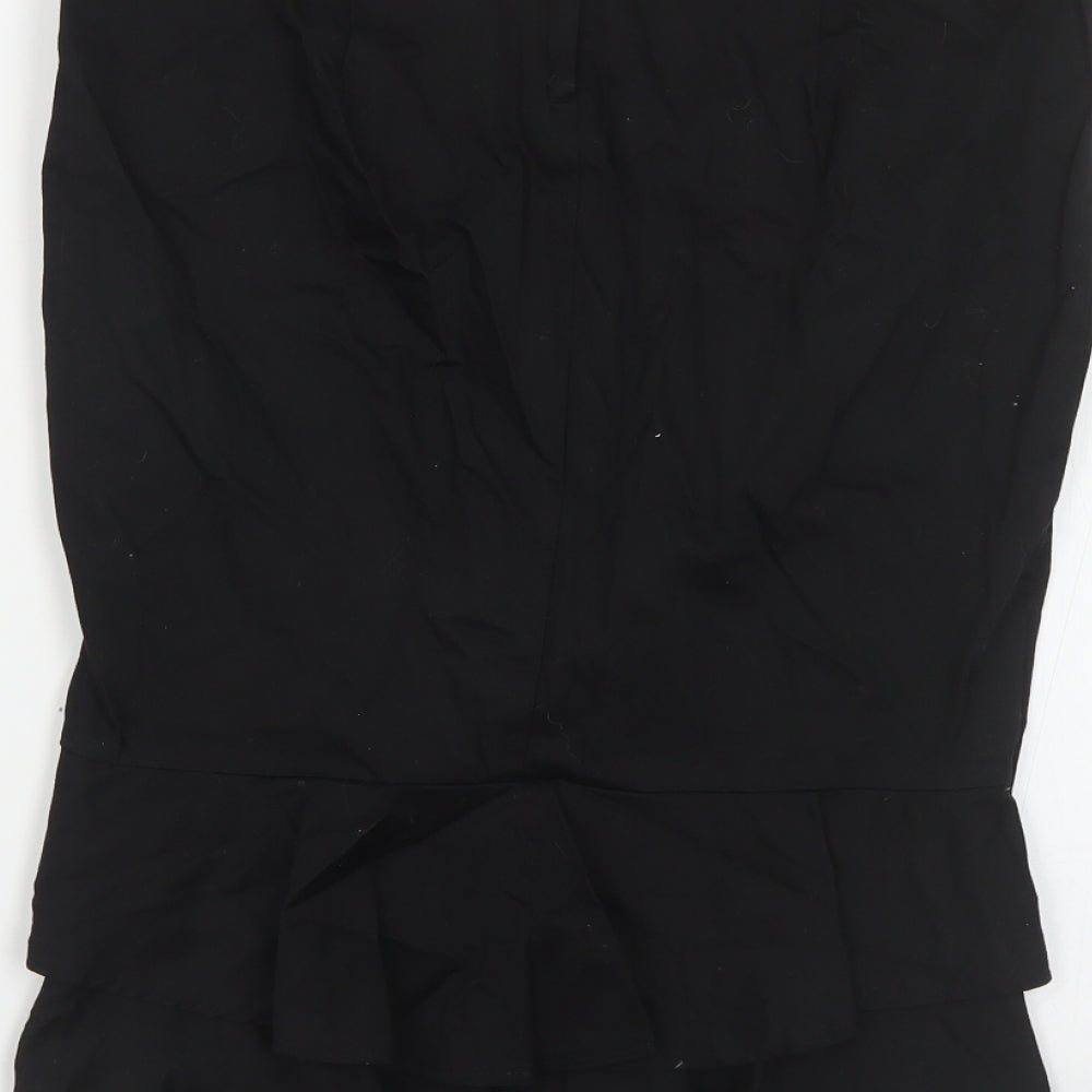 Womens UK Size 12 Topshop Trumpet Canvas Skirt