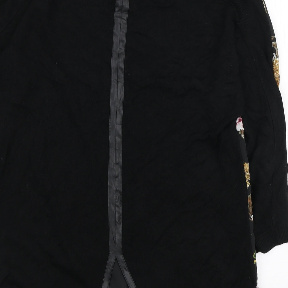 Womens UK Size XS Oasis Black Basic Blouse