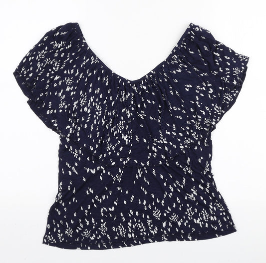 Womens UK Size S Monsoon Blue Basic Blouse