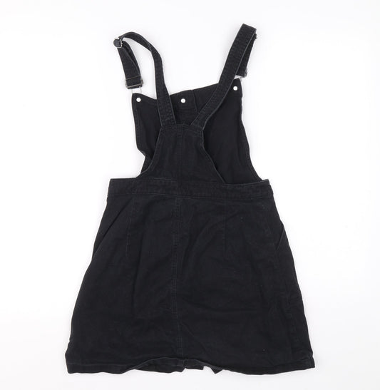 Divided Womens Blue 100% Cotton Dungaree One-Piece Size 6 L14 in Button