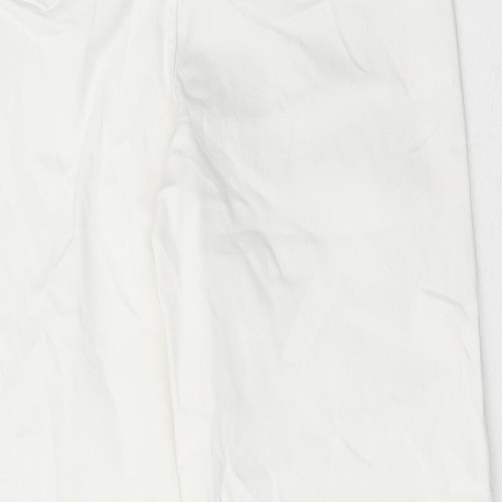 Womens UK Size 8 Marks and Spencer Regular Fit Skinny White Jeans