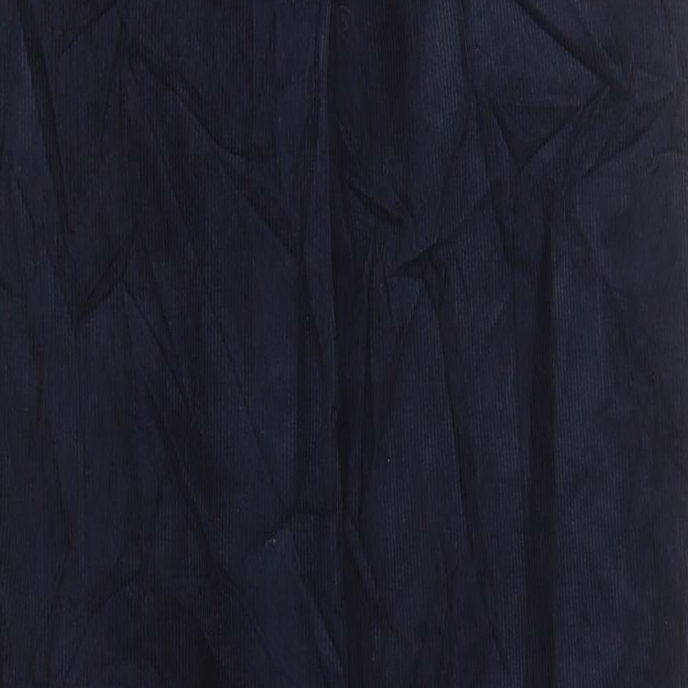 Marks and Spencer Mens Blue Cotton Blend Straight Jeans Size S L31 in Regular Zip