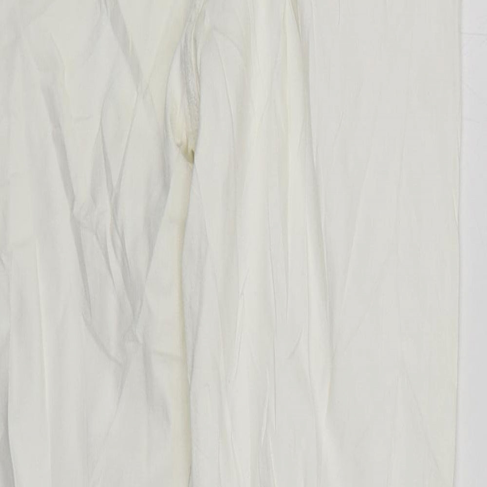 Womens UK Size 12 Marks and Spencer Regular Fit Skinny White Jeans