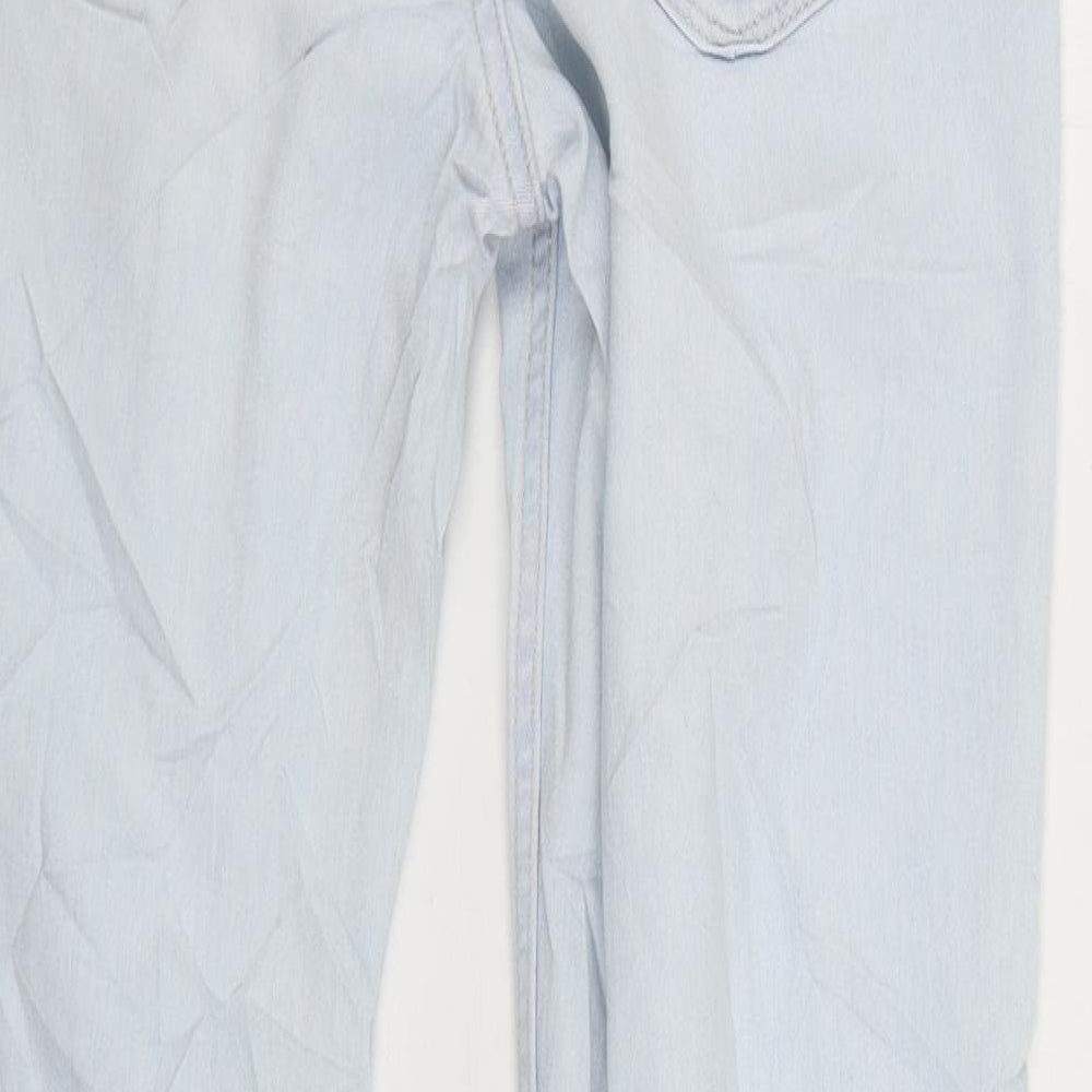 Denim & Co. Womens Blue Cotton Skinny Jeans Size 28 in L28 in Regular Zip