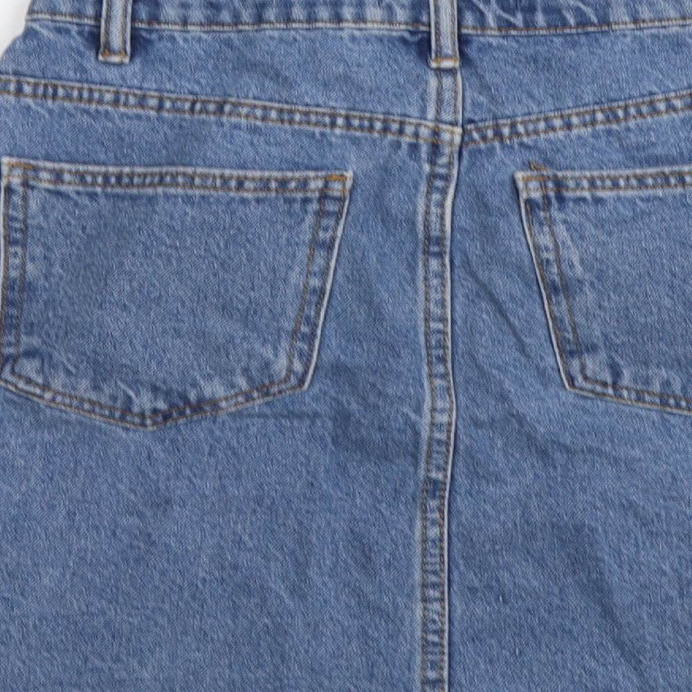 Womens UK Size 6 Denim & Co. Mini Denim Skirt