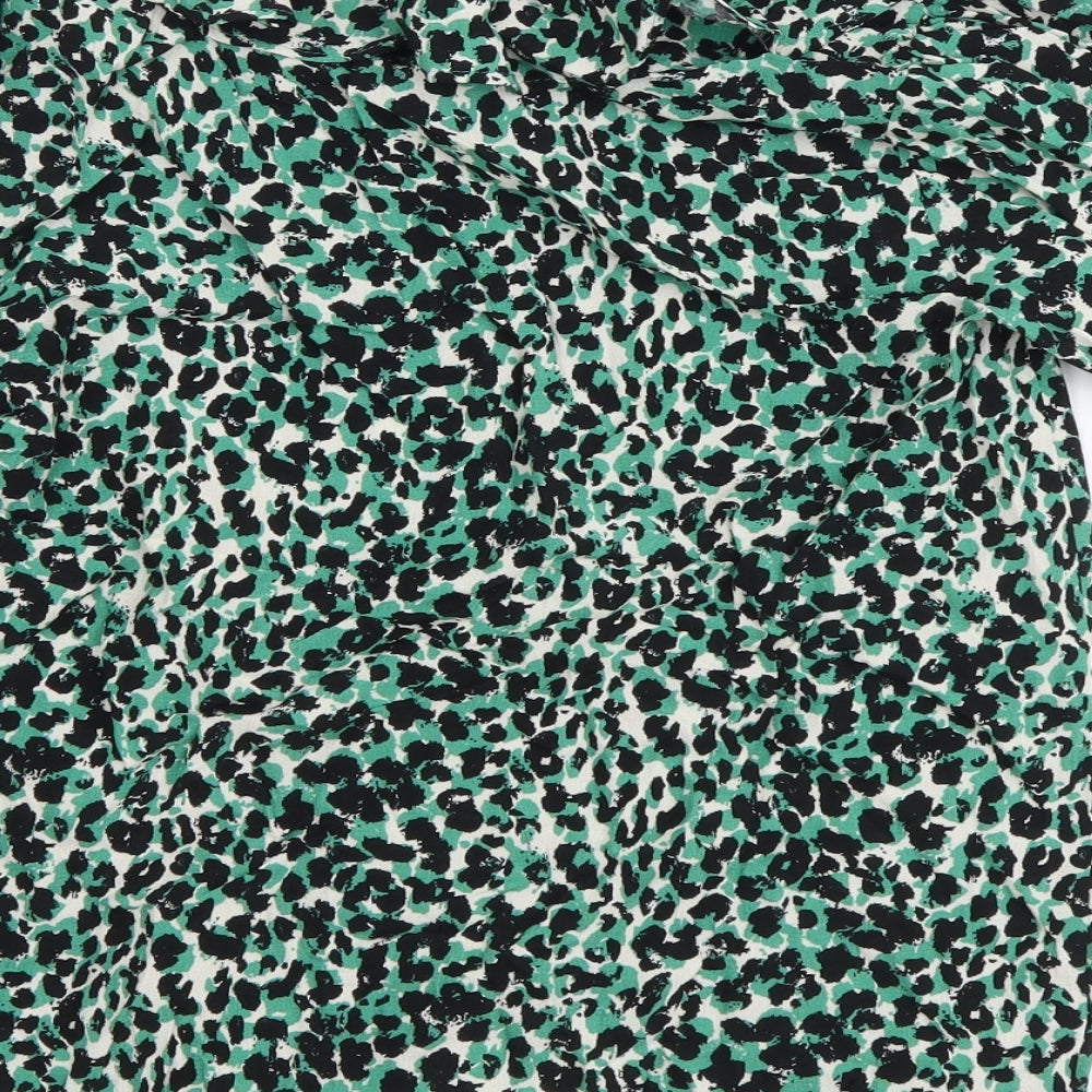Womens UK Size 8 Marks and Spencer Green Basic Blouse
